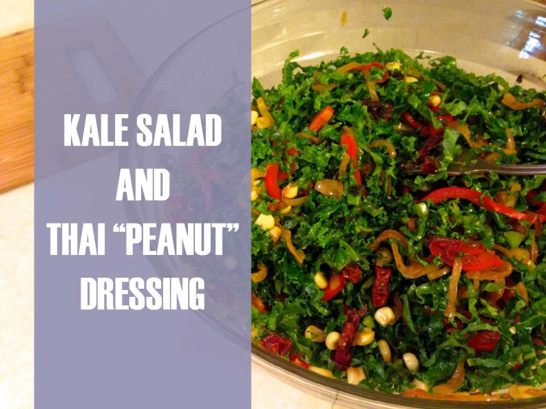 kale salad and thai peanut dressing chiropractor in holland
